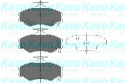 KAVO PARTS kbp3002 -  Комплект тормозных колодок, дисковый тормоз